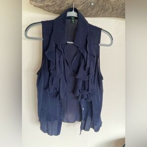 Ralph Lauren Silk Ruffle Tanktop